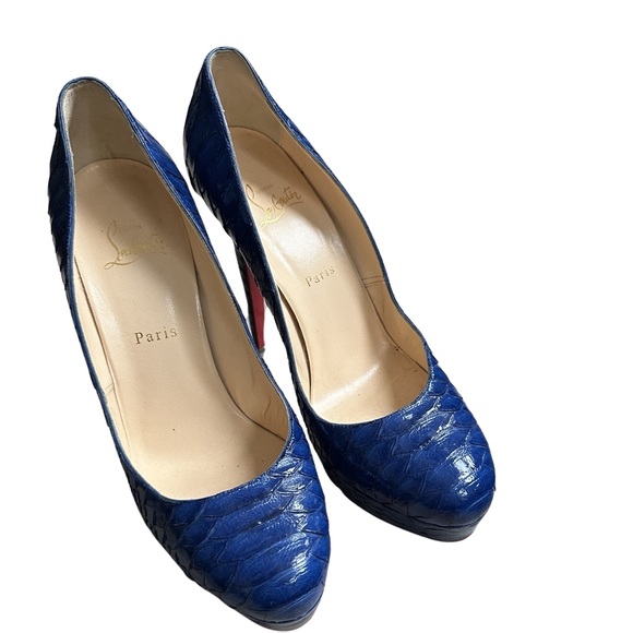 Christian Louboutin Python Leather platforms size 41 - Picture 3 of 3